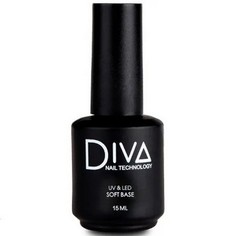 База для маникюра и педикюра Diva Nail Technology мягкая жидкая основа прозрачная 15 мл