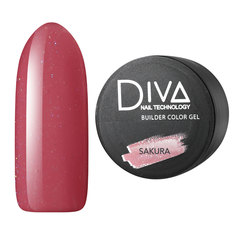 Гель для наращивания ногтей Diva Nail Technology камуфлирующий насыщено-розовый 30 г