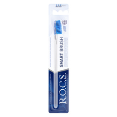 Зубная щетка R.O.C.S. Классическая жесткая цвет бесцветный синий