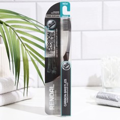 Зубная щетка Rendall средней жесткости с углем Carbon Bristles, 1 шт.