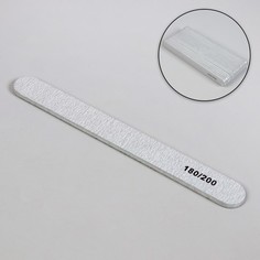 Пилка-наждак, абразивность 180/200, 18 см, фасовка 20 шт, цвет серый (20 шт) No Brand