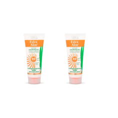 Крем солнцезащитный Family Cosmetics Extra Aloe для всей семьи SPF 50 100 мл2шт