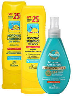 Набор Floresan Моолочко Формула 111 SPF25 Молочко Формула 250 SPF45 Крем Формула 283