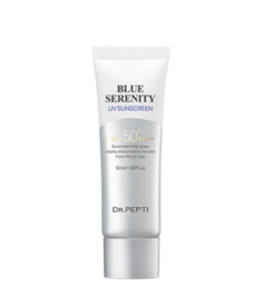 Солнцезащитный крем Dr. Pepti+ Успокаивающий Blue Serenity UV Sunscreen SPF50+ PA++++ 50мл