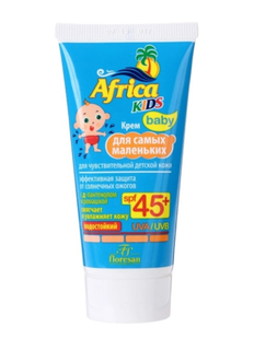 Крем детский Floresan Africa kids для чувствительной детской кожи SPF 45+, 50 мл х 3 шт.