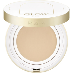 Кушон с эффектом фарфоровой кожи Missha Glow Cushion Light SPF37 PA+++ №23.Sand, 13 г