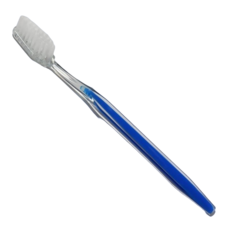 Зубная щетка 17,5 см прозрачный/синий No Brand