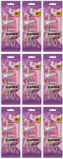 Одноразовые бритвы RAPIRA Berry Plus 2 лезвия Алоэ 5 шт,9 уп Рапира
