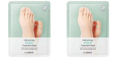 Маска для ног The Saem PURE NATURAL Foot Treatment Mask (8грх2), 2уп