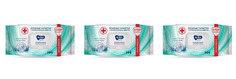 Влажные салфетки Aura с антибактериальным эффектом Family big-pack , 144 шт 3 уп
