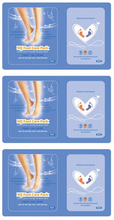 Маска для ног Mijin с гиалуроновой кислотой FOOT CARE PACK 22г 3шт