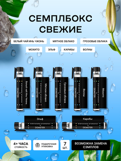 Парфюмерный набор Свежих духов Библиотека ароматов 7 шт