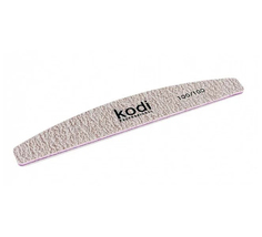 Пилка для ногтей в форме "Полумесяц" Kodi абразивность 100/100 цвет:темно-серый (78/30/5)