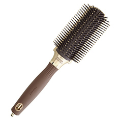 Щетка Olivia Garden EXPERT STYLE CONTROL Nylon Bristles Gold&Brown 9 рядов коричневая