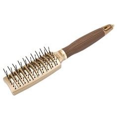 Щетка для волос Olivia Garden EXPERT STYLE VENT Nylon Bristles Gold&Brown коричневая