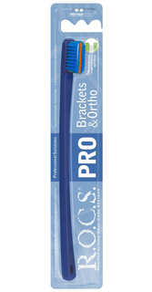 Зубная щетка R.O.C.S. PRO Brackets&Ortho синяя, мягкая