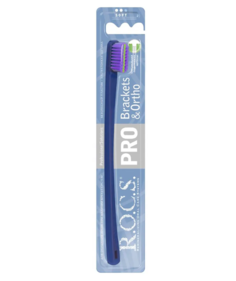 Зубная щетка R.O.C.S. PRO Brackets & Ortho синяя-фиолетовая, мягкая