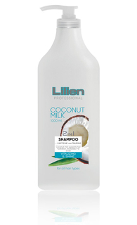 Шампунь-кондиционер Lilien Coconut Milk для всех типов волос, с кокосовым молоком, 1 л