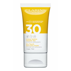 Солнцезащитный крем для лица Clarins Creme Solaire Toucher Sec Visage SPF30, 50 мл