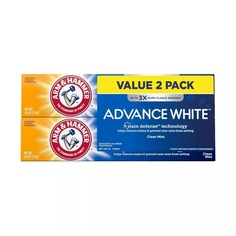 Экстремально отбеливающая зубная паста Arm & Hammer Advance White двойная упаковка