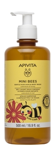 Гель для тела и волос Apivita Mini Bees Gentle Kids Hair and Body Wash 500 мл