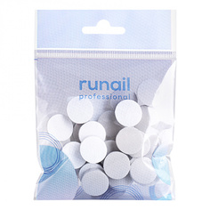 Спонж-файл для педикюрного диска ruNail размер M, 320 грит, серый, 25 шт.