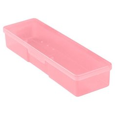 Бокс для кистей и инструментов пластиковый, 185х55х30мм (02 Розовый) Irisk