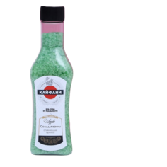Соль для ванны во флаконе мартини "Кайфани!", 320 г, аромат зелёное яблоко Чистое счастье