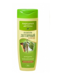 Шампунь Iris cosmetic для всех типов волос Народная аптека Дегтярный 400мл х 2 шт.