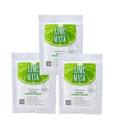 Маска тканевая LIME MASK для кожи склонной к отечности Царство Ароматов