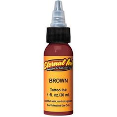 Краска для татуировки, пигмент для тату Eternal Ink Brown, 30мл