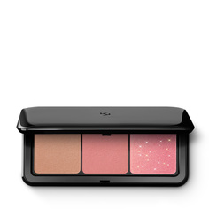 Палетка румян и бронзеров Kiko Milano Multi finish trio blush & bronzer palette 02 Лиловый