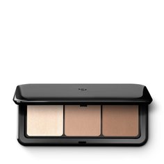 Палитра для контуринга с хайлайтером Kiko Milano Contour obsession 01 Светлый