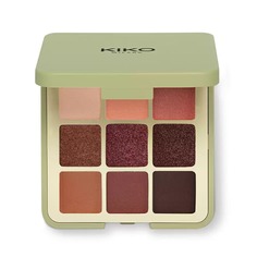 Палитра теней Kiko Milano Green me eyeshadow palette 102 Дерзкий Шафран 9 г