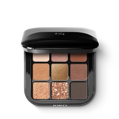 Палитра теней Kiko Milano Glamour multi finish eyeshadow palette 02 Атмосфера Заката 2,5 г