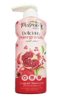 Гель для душа с ароматом граната Petrova Delicious Pomegranat Fragrant Shower Gel, 400 мл