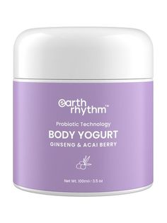 Крем-йогурт для тела с женьшенем и ягодами Earth Rhythm Ginseng & Acai Berry Body Yogurt