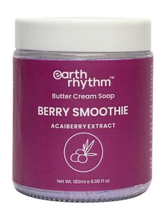 Крем-мыло для тела Earth Rhythm Berry Smoothie Butter Cream Soap с ягодами асаи