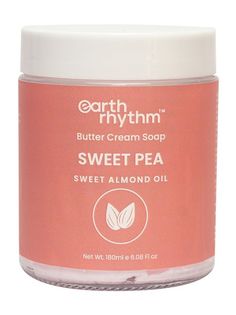 Крем-мыло для тела Earth Rhythm Sweet Pea Butter Cream Soap с маслом ши и сладким миндалем