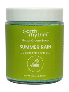 Крем-мыло для тела Earth Rhythm Summer Rain Butter Cream Soap с маслом семян огурца