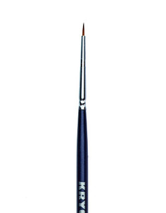 Кисть для подводки из нейлона круглая №1 (Цв: Blue) No Brand