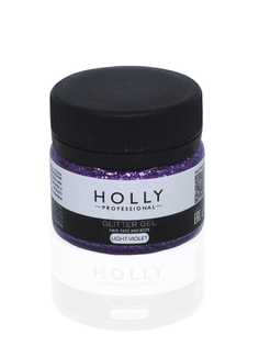 Декоративный гель д/волос,лица и тела GLITTER GEL Holly Professional,20 мл(Цв:LightViolet) No Brand