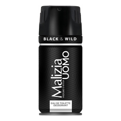 Дезодорант-антиперспирант для тела Malizia Uomo Black&Wild аэрозоль, мужской, 150 мл