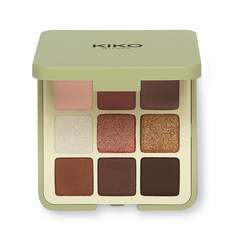 Палитра теней Kiko Milano Green me eyeshadow palette 101 Яркая Специя 9 г