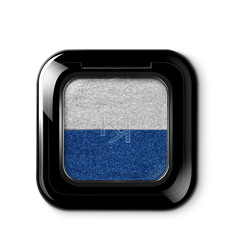 Тени для век Kiko Milano Bright duo eyeshadow 17 Серебристый, Электрический синий 1,8 г