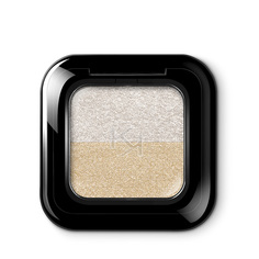 Тени для век Kiko Milano Bright duo eyeshadow 01 Белый металлик, Истинное золото 1,8 г