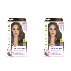 Стойкая крем-краска для волос Nevacolor Premium 7.0 Шатен 2шт