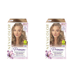 Стойкая крем-краска для волос Nevacolor Premium 9.0 Экстра-светло-коричневый 2шт