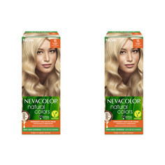 Стойкая крем-краска для волос Nevacolor Natural Colors 10. Платиновый 2 шт.