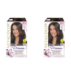 Стойкая крем-краска для волос Nevacolor Premium 6.7 Шоколад 2шт